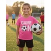 image:imageTstars Soccer TShirt for Kids  Game On Youth Tee Gift for Boys and Girls Who Love Playing or Watching the SportPink