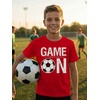 image:imageTstars Soccer TShirt for Kids  Game On Youth Tee Gift for Boys and Girls Who Love Playing or Watching the SportRed