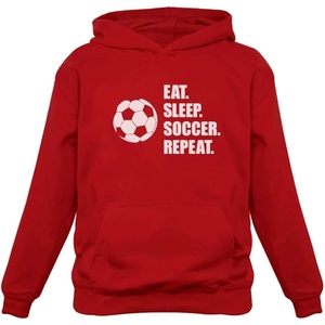 image:imageTstars Eat Sleep Soccer Repeat Hoodie  Sporty Sweatshirt Men amp Boys  Gift for Coaches Teen Players and Sports FansRed