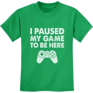 image:imageTstars I Paused My Game to Be Here T Shirt Boys  Funny Gamer Shirts for Kids  Youth Gaming Gift for Videogame LoversGreen