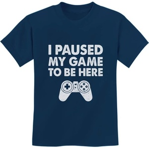 image:imageTstars I Paused My Game to Be Here T Shirt Boys  Funny Gamer Shirts for Kids  Youth Gaming Gift for Videogame LoversNavy