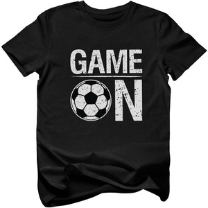 image:imageTstars Soccer TShirt for Kids  Game On Youth Tee Gift for Boys and Girls Who Love Playing or Watching the SportBlack