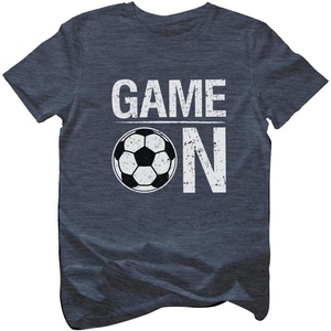 image:imageTstars Soccer TShirt for Kids  Game On Youth Tee Gift for Boys and Girls Who Love Playing or Watching the SportHeather Navy