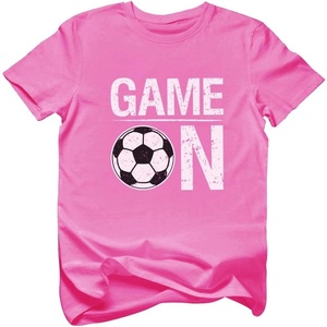 image:imageTstars Soccer TShirt for Kids  Game On Youth Tee Gift for Boys and Girls Who Love Playing or Watching the SportPink