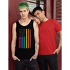 image:imageTstars Pride Tank Top for Men  LGBTQ Rainbow Love Sleeveless Shirt Gay Equality Parade Festival GiftFlag  Black
