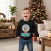 image:imageKids Paw Patrol Christmas Sweatshirt Skye Marshall Rubble Funny Ugly Sweater Style Holiday Pullover for Toddlers and KidsSnowglobe  Black