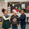 image:imageKids Paw Patrol Christmas Sweatshirt Skye Marshall Rubble Funny Ugly Sweater Style Holiday Pullover for Toddlers and KidsTeam  Black