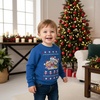 image:imageKids Paw Patrol Christmas Sweatshirt Skye Marshall Rubble Funny Ugly Sweater Style Holiday Pullover for Toddlers and KidsTeam  Blue