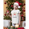 image:imageTstars Unicorn Reindeer Christmas Personalized Youth Kids Girls Fitted TShirtGray