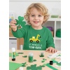 image:imageTstars Boys St Patricks Day Shirt  Construction Trucks Design Lucky Clover Toddler Kids Long Sleeve TeeTowrific  Green