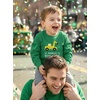 image:imageTstars Boys St Patricks Day Shirt  Construction Trucks Design Lucky Clover Toddler Kids Long Sleeve TeeTowrific  Green