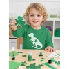image:imageTstars Boys St Patricks Day Shirt  Construction Trucks Design Lucky Clover Toddler Kids Long Sleeve TeeTrex  Green