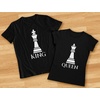 image:imageTstars Chess King Queen Pawn Family Matching Shirts Dad Mom Baby Matching Outfits SetBaby Black  Queen Black  King Black