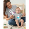 image:imageTstars Mama Saur amp Baby Saur Mommy and Me Matching Shirts  Funny Gift for Baby Shower or Mothers DayMom Gray  Baby Gray