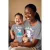 image:imageTstars Mama Saur amp Baby Saur Mommy and Me Matching Shirts  Funny Gift for Baby Shower or Mothers DayMom Gray  Baby Gray