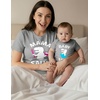 image:imageTstars Mama Saur amp Baby Saur Mommy and Me Matching Shirts  Funny Gift for Baby Shower or Mothers DayMom Gray  Baby Gray