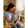 image:imageTstars Mama Saur amp Baby Saur Mommy and Me Matching Shirts  Funny Gift for Baby Shower or Mothers DayMom Gray  Baby Gray
