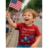 image:imageTstars 4th of July Toddler Shirt Kids Patriotic Tee USA American Flag Independence Day Outfit for Boys GirlsTractor  Red