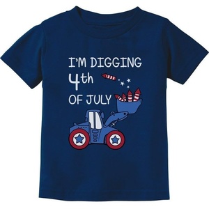 image:imageTstars 4th of July Toddler Shirt Kids Patriotic Tee USA American Flag Independence Day Outfit for Boys GirlsTractor  Navy