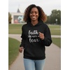 image:imageTstars Faith Over Fear Hoodie for Women and Teen Girls Christians Graphic Hoodies Religious Gift BelieversBlack