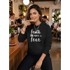 image:imageTstars Faith Over Fear Hoodie for Women and Teen Girls Christians Graphic Hoodies Religious Gift BelieversBlack