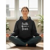 image:imageTstars Faith Over Fear Hoodie for Women and Teen Girls Christians Graphic Hoodies Religious Gift BelieversBlack