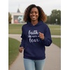 image:imageTstars Faith Over Fear Hoodie for Women and Teen Girls Christians Graphic Hoodies Religious Gift BelieversBlue