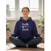 image:imageTstars Faith Over Fear Hoodie for Women and Teen Girls Christians Graphic Hoodies Religious Gift BelieversBlue