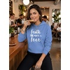 image:imageTstars Faith Over Fear Hoodie for Women and Teen Girls Christians Graphic Hoodies Religious Gift BelieversCalifornia Blue