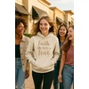 image:imageTstars Faith Over Fear Hoodie for Women and Teen Girls Christians Graphic Hoodies Religious Gift BelieversCream