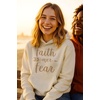 image:imageTstars Faith Over Fear Hoodie for Women and Teen Girls Christians Graphic Hoodies Religious Gift BelieversCream