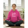 image:imageTstars Faith Over Fear Hoodie for Women and Teen Girls Christians Graphic Hoodies Religious Gift BelieversPink