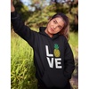 image:imageTstars I Love Pineapples  Best Gift for Pineapple Lovers Women Hoodie Large Black