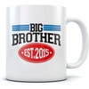 image:imageBig Brother Est 2015 Hot Chocolate Mug Family Newborn Baby Gift Idea  Suprise For Elder Sibling  Gift for Son or Daughter  Baby Shower Great TeaChoco Cup For Kids Sturdy Ceramic Mug 15 Oz White