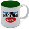 image:imageBig Brother Est 2015 Hot Chocolate Mug Family Newborn Baby Gift Idea  Suprise For Elder Sibling  Gift for Son or Daughter  Baby Shower Great TeaChoco Cup For Kids Sturdy Ceramic Mug 11 Oz Green