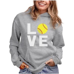image:imageTstars Love Softball Hoodie for Teen Girls and Women Gift Idea Players Coaches Fans Game Day ApparelGray