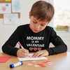 image:imageTstars Mommy is My Valentine Kids Long Sleeve Shirt  Cute Valentines Day Tee for Toddlers and Youth Boys amp GirlsBlack