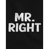 image:imageTstars Mr Right Mrs Always Right Husband amp Wife Funny Matching Couple Tshirt SetMr Heather Dark Gray  Mrs Pink