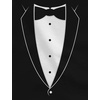 image:imageTstars Printed Tuxedo with BowTie Suit Father amp Son Tux Funny TShirtsDad Black  Son Black