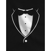 image:imageTstars Printed Tuxedo with BowTie Suit Father amp Son Tux Funny TShirtsDad Black  Son Black