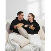 image:imageTstars The Missing Piece Pizza Matching Hoodies for Couples His and Hers Hoodie Set Mens Black LargeWomen Black Large
