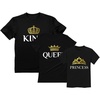 image:imageTstars King Queen Princess Family Matching TShirts Husband Wife amp Girl Valentines DayQueen Black  King Black  Princess Black
