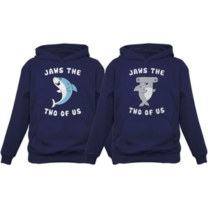 image:imageTstars Jaws The Two Of Us Valentines Day Set for Him amp Her Matching Couples HoodiesMen Blue  Women Blue