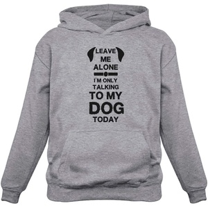 image:imageTstars Leave Me Alone Im Only Talking to My Dog Today Gift for Dog Lover HoodieGray