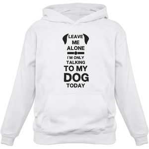 image:imageTstars Leave Me Alone Im Only Talking to My Dog Today Gift for Dog Lover HoodieWhite
