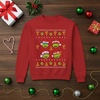 image:imageTstars TMNT Ugly Christmas Sweatshirt  Funny Holiday Pizza Sweater for Men amp Teen Boys Featuring Ninja TurtlesRed