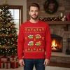image:imageTstars TMNT Ugly Christmas Sweatshirt  Funny Holiday Pizza Sweater for Men amp Teen Boys Featuring Ninja TurtlesRed