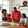 image:imageTstars TMNT Ugly Christmas Sweatshirt  Funny Holiday Pizza Sweater for Men amp Teen Boys Featuring Ninja TurtlesRed