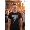 image:imageTstars ACDC Jagged Logo Band Power Up Tee for Men for Those About to Rock n Roll Shirt TShirtLightning  Black