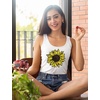 image:imageTstars Cute Sunflower Tank Tops for Women Summer Casual Racerback Tops for Girls SunflowerBlack